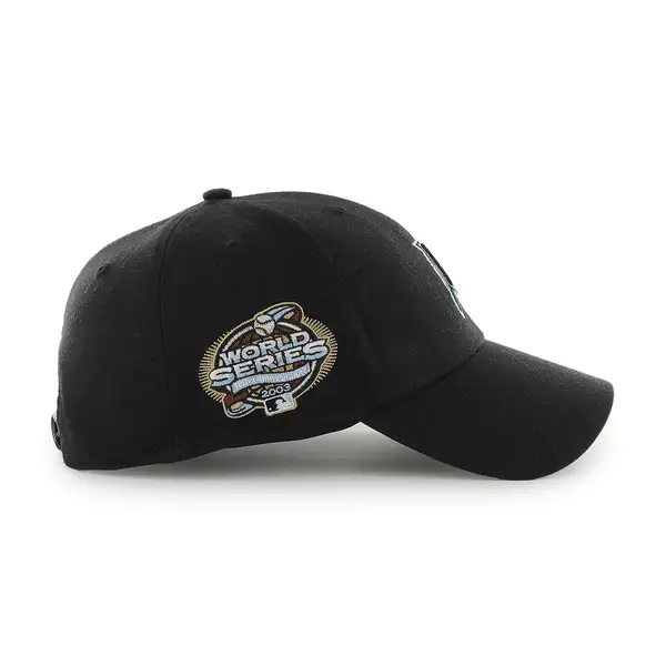 47 CAP MLB MIAMI MARLINS SURE SHOT SNAPBACK MVP BLACK