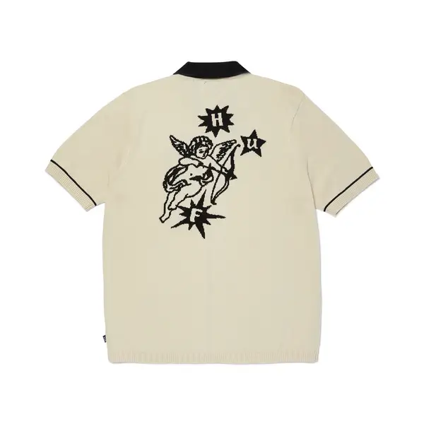 POLO ICARUS SS KNIT TOP NATURAL