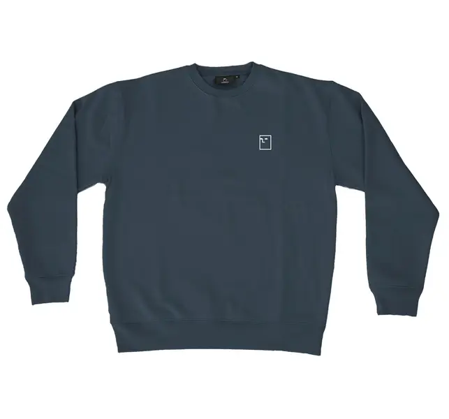 SWEAT BLOCKHEAD EMBROIDERED CREW STEEL